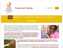 Tablet Screenshot of fostercaretraining.org